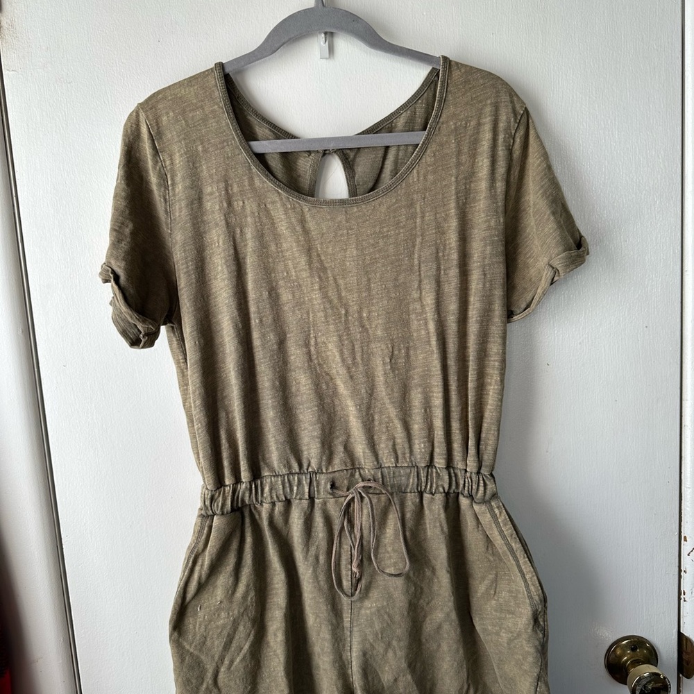 Casual Olive Green Jumpsuit